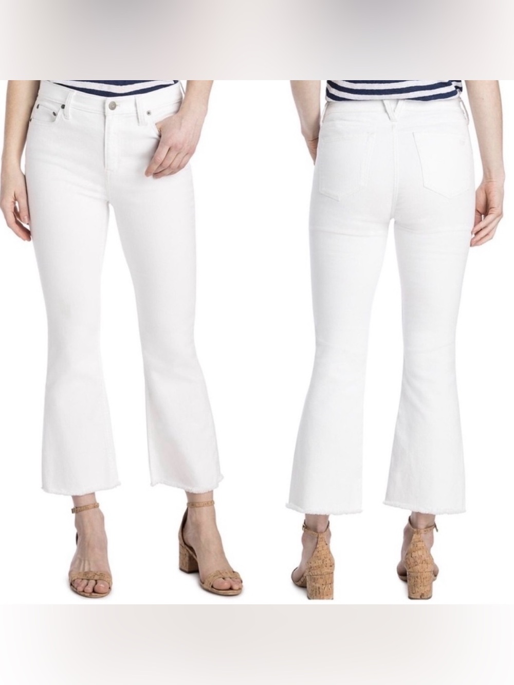 Vineyard Vines White Crop Flare Jeans